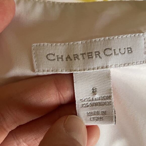 Charter Club Splashy Floral Print Sheath Dress, Size 8 - Picture 6 of 7